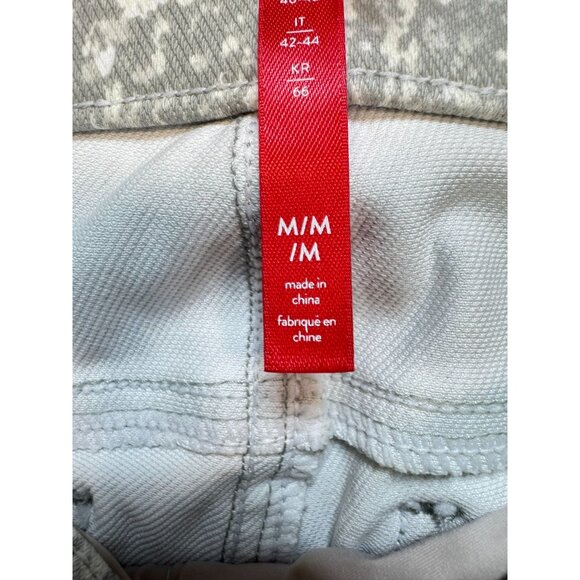 Spanx Womens Patterned Leggings Medium Gray & White Comfortable Stretch Fit - Picture 3 of 14